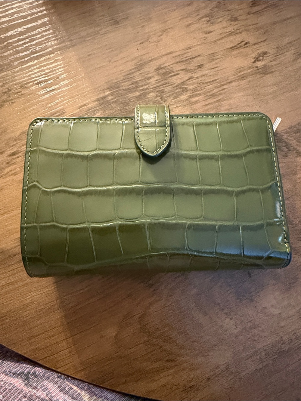 NWOT Kate Spade Croc Embossed Medium Bifold Wallet - Picture 3 of 6